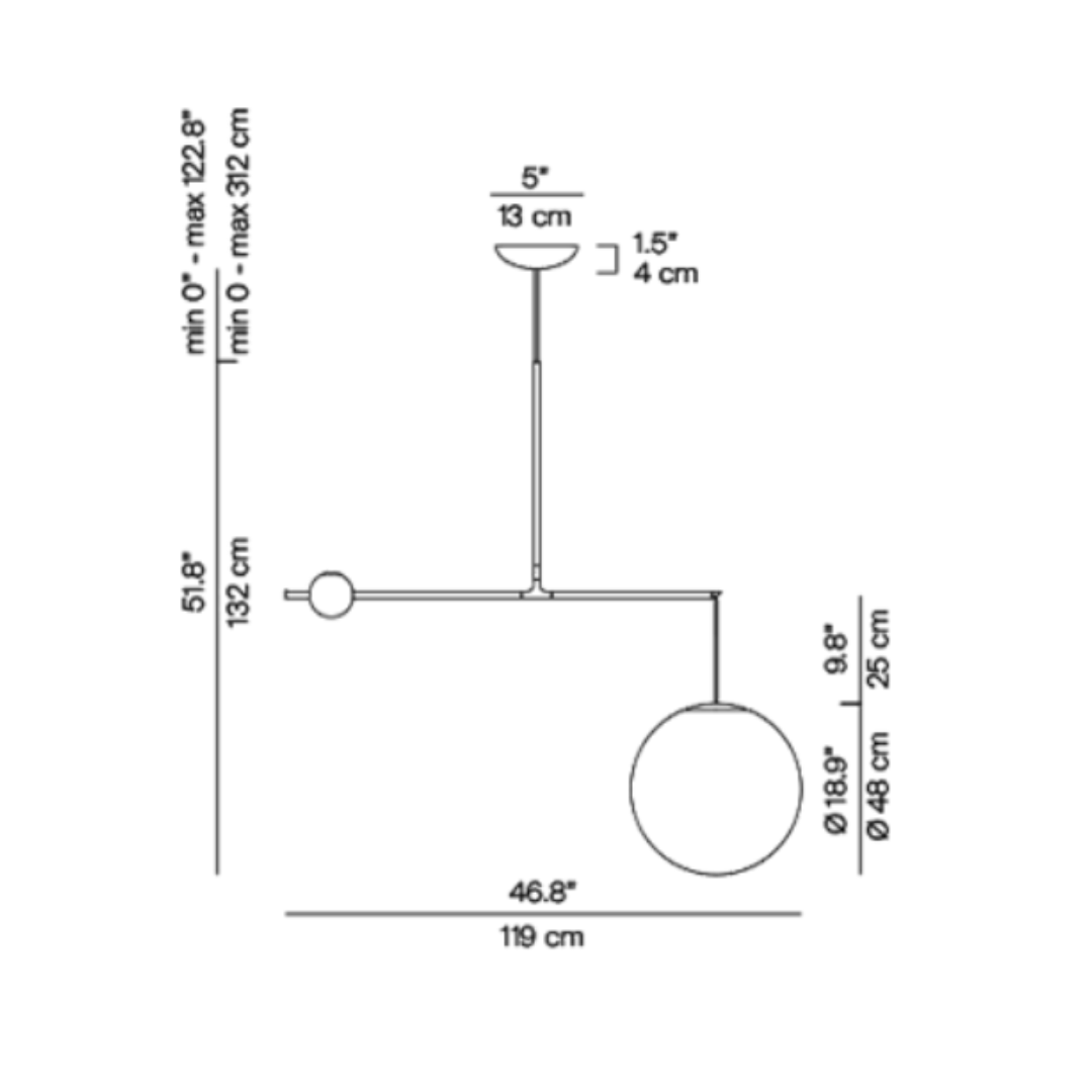 Luceplan - Malamata ø 48 cm Hanglamp