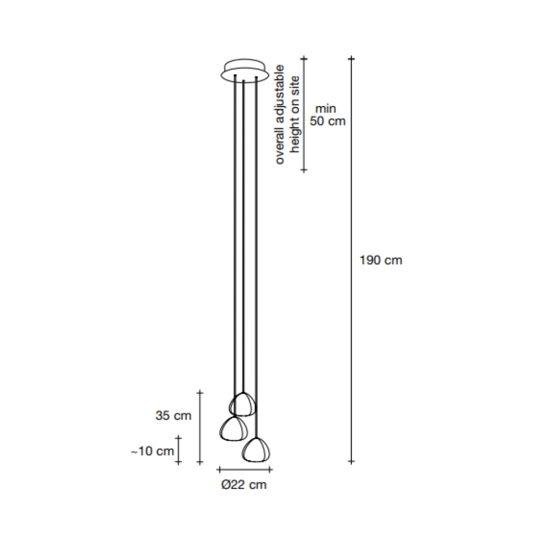 Terzani - Mizu 3 Hanglamp