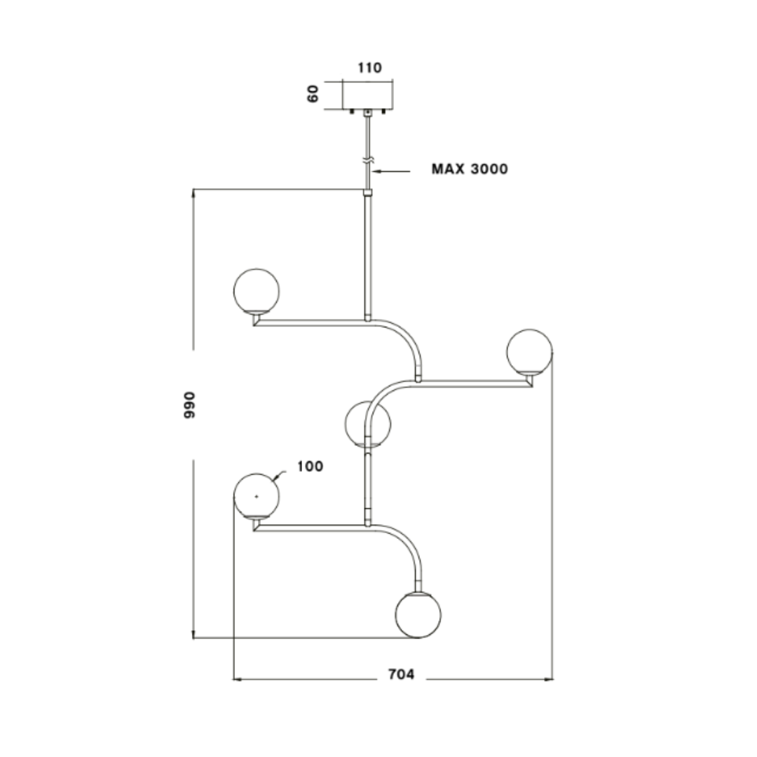 Pholc - Mobil 100 Hanglamp