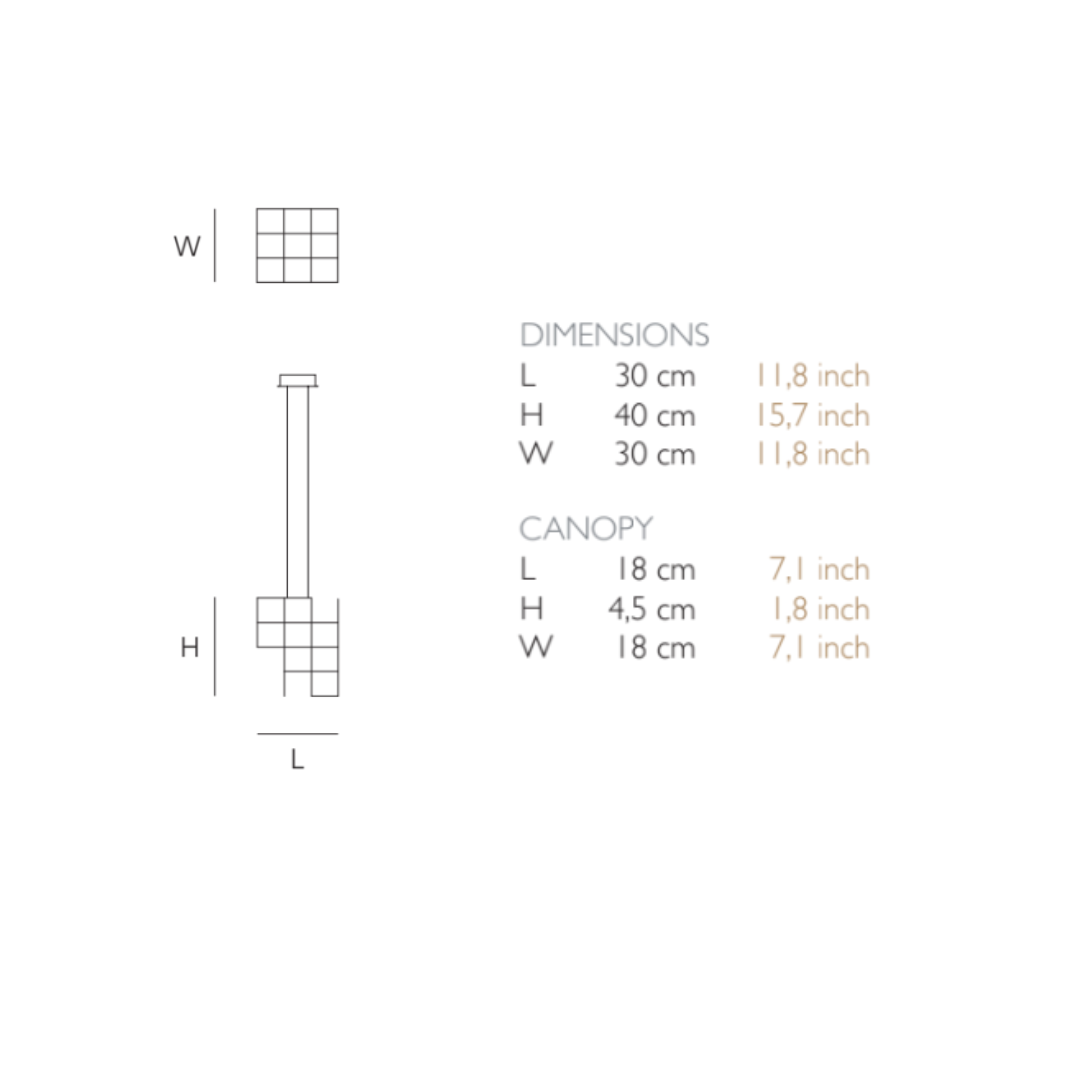 Quasar - Orion Verticaal 40 Hanglamp