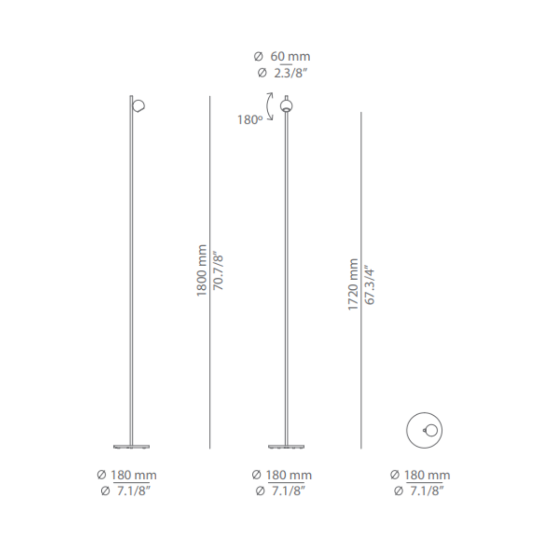 Estiluz - Compass P-4079 Vloerlamp