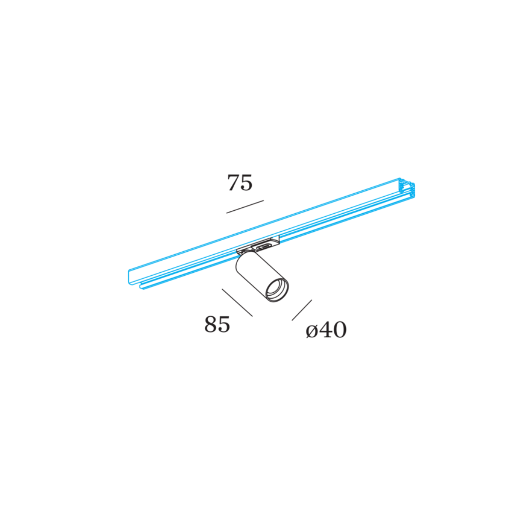 Wever & Ducre - Pillo on track 1.0 Spot