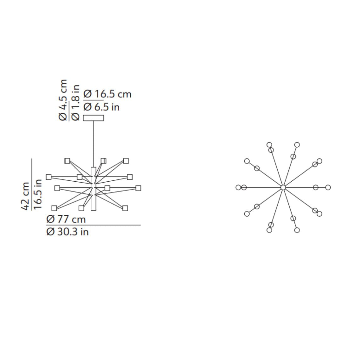 Kdln - Polar 2.0 Zwart Hanglamp