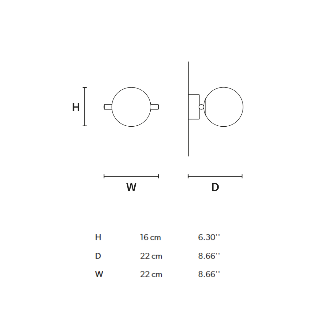 Masiero - Posy Wandlamp