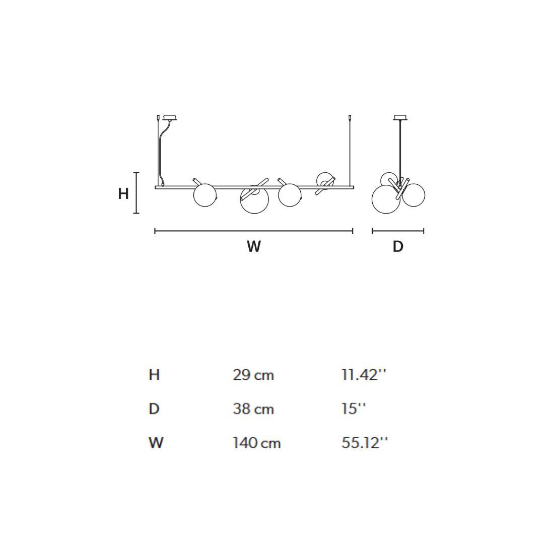Masiero - Posy BIL4 Hanglamp