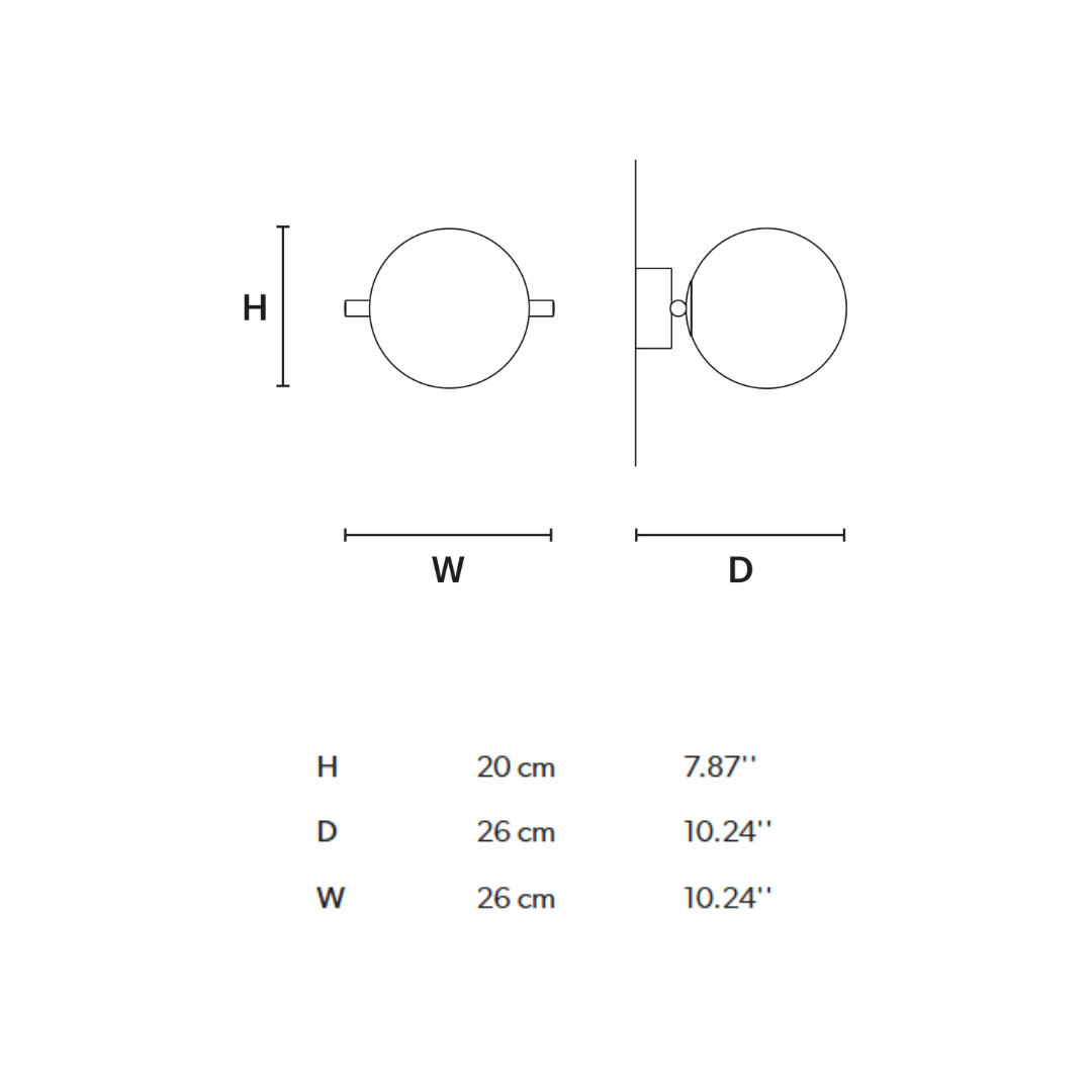 Masiero - Posy Wandlamp