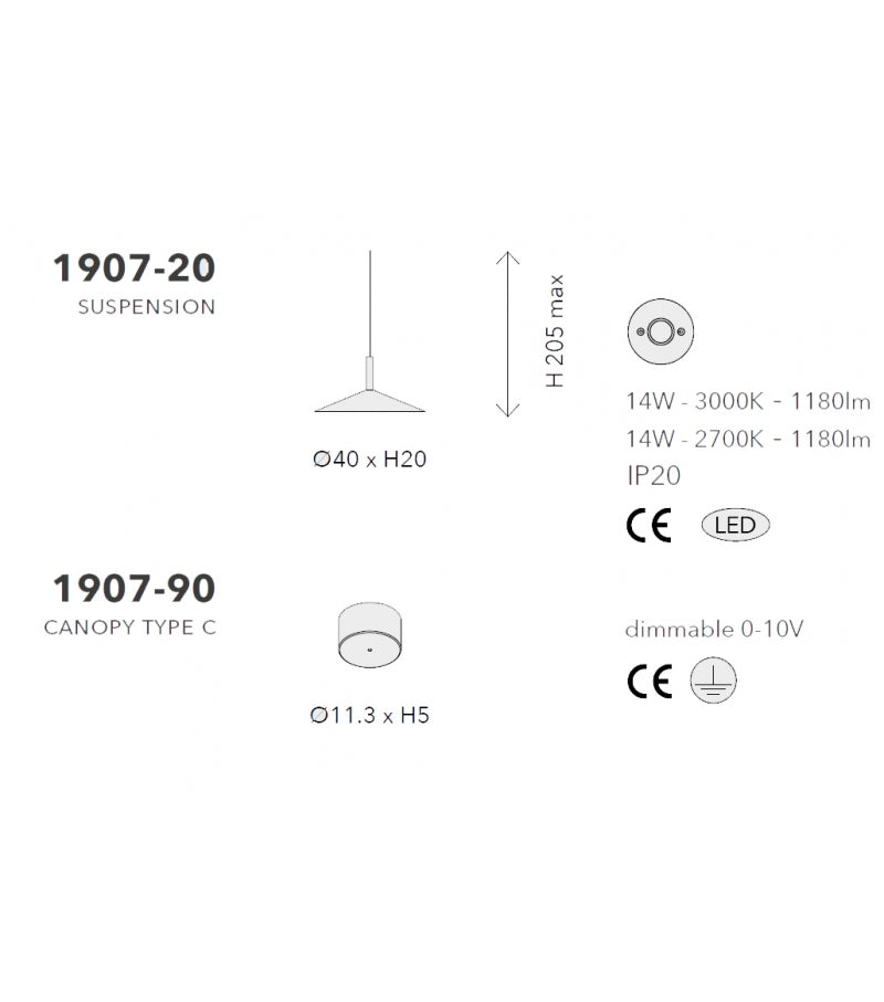 Penta - Altura 1907-20 Hanglamp - KOOT
