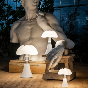 Martinelli Luce - Pipistrello Met Licht Lamp Mat Wit Tafellamp