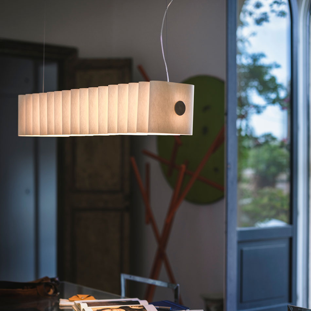 Foscarini - Pli Lineair Wit Hanglamp