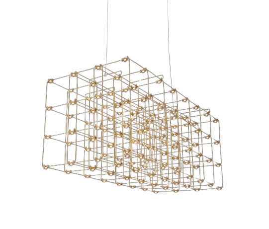 Quasar - Cosmos Square Triple Hanglamp - KOOT