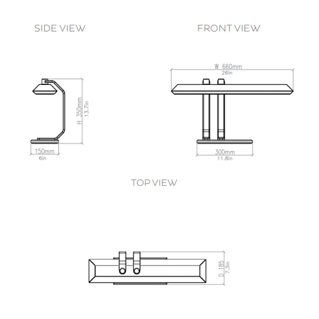 Bert Frank - Rinato Console Tafellamp