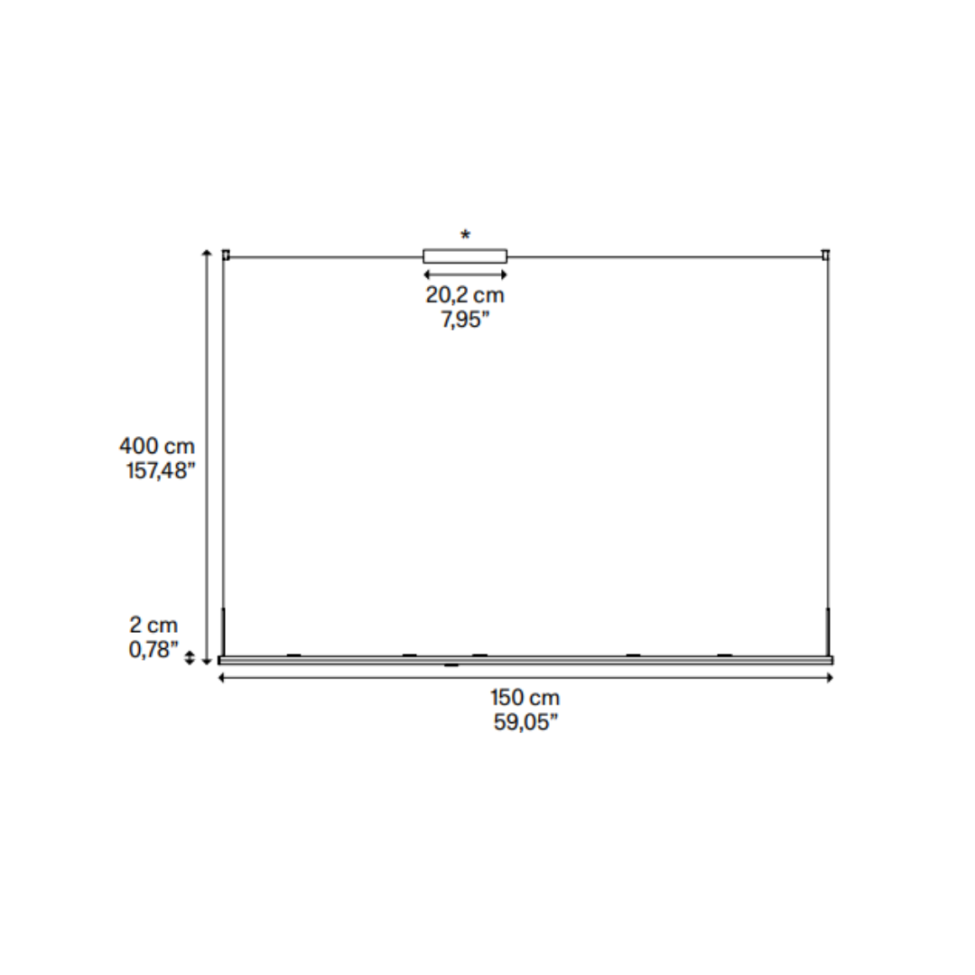 Lodes - Random Stick Lang Hanglamp
