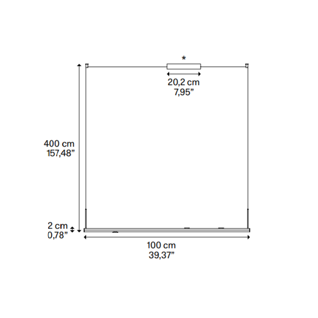 Lodes - Random Stick Kort Hanglamp