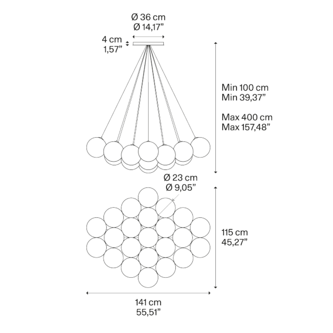 Lodes - Random Cloud 23 Licht Ø23 Hanglamp