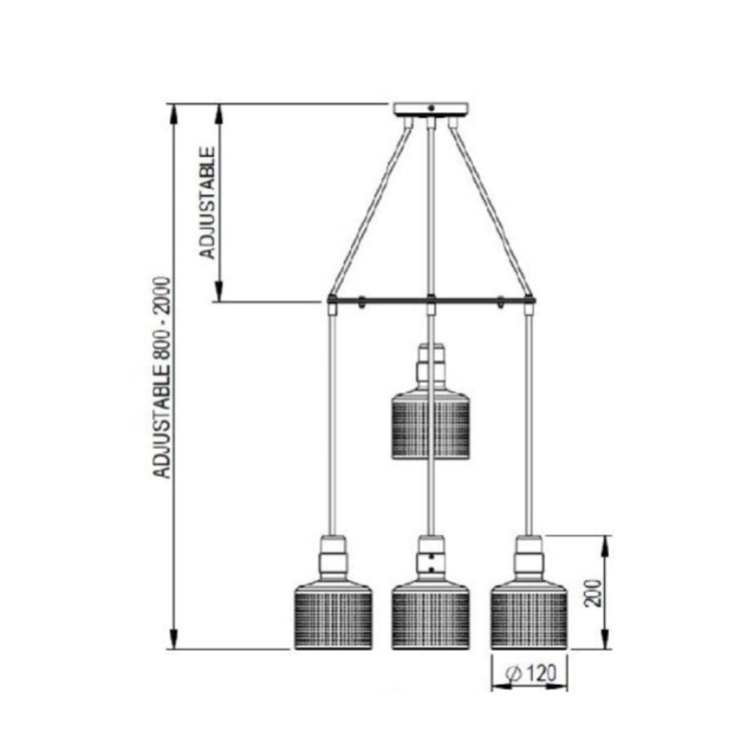 Bert Frank - Riddle Cluster 5 Hanglamp