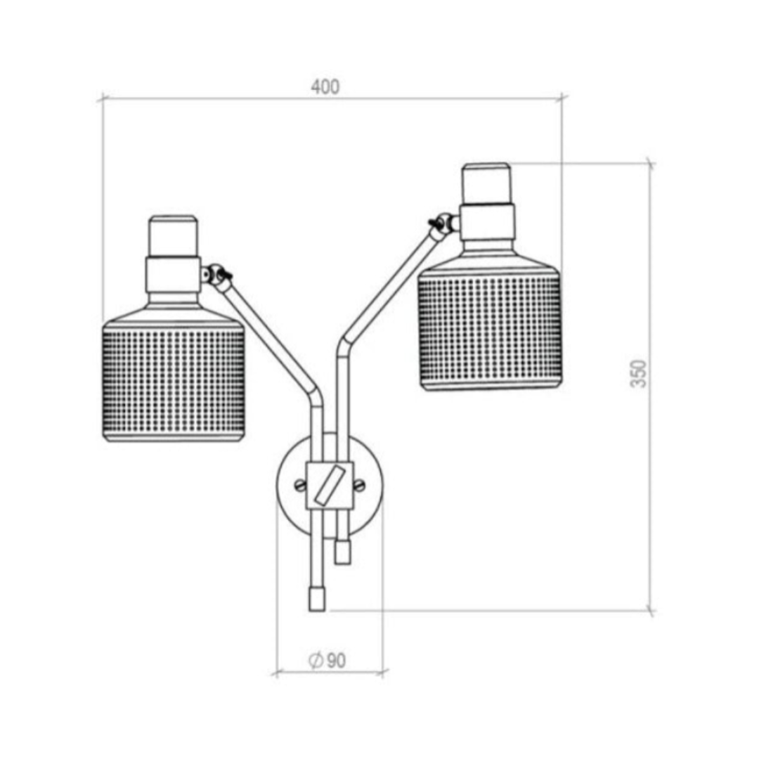 Bert Frank - Riddle Wandlamp Double