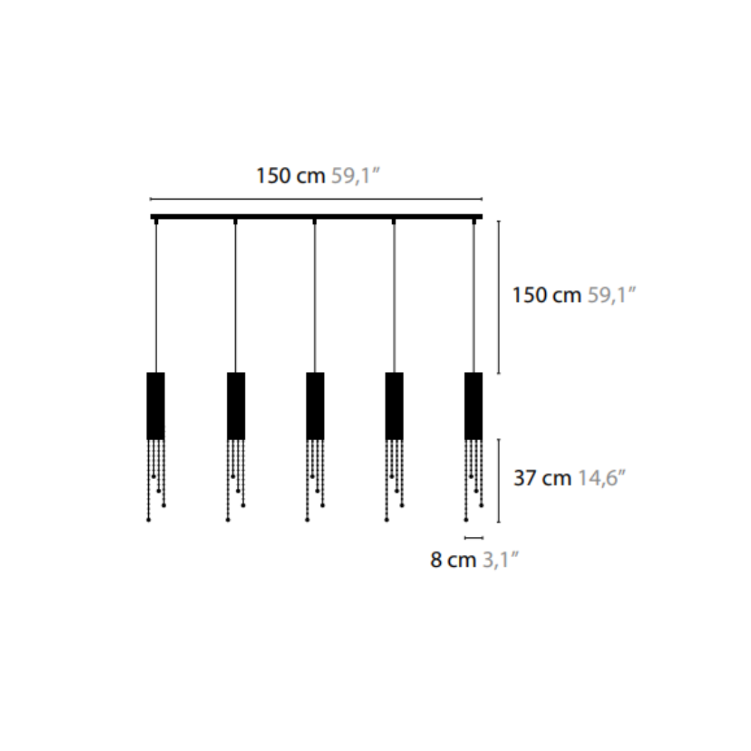 Ilfari - Sexy Crystals H5 Hanglamp