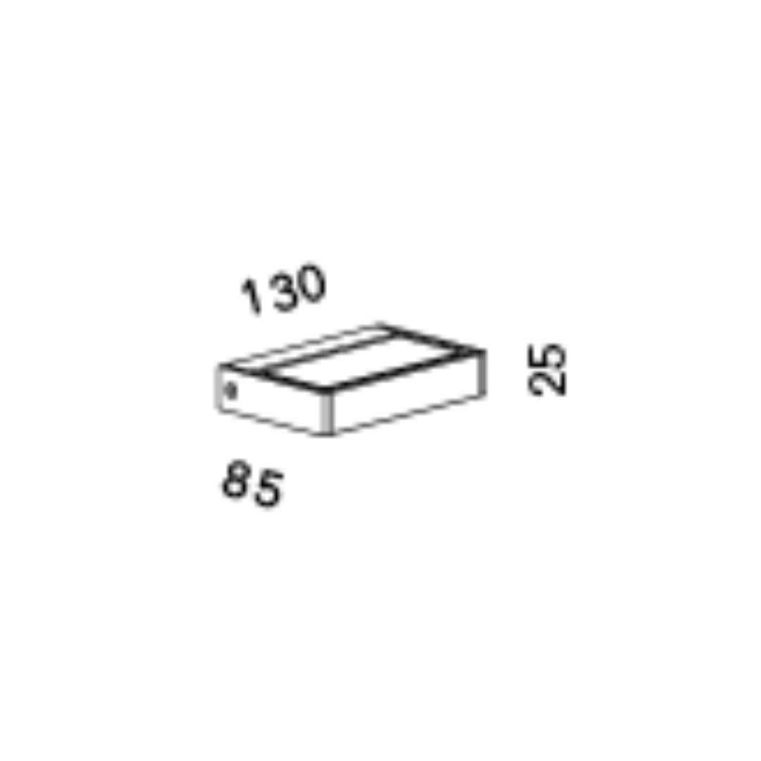 Serien - SML Wall M wandlamp zilver