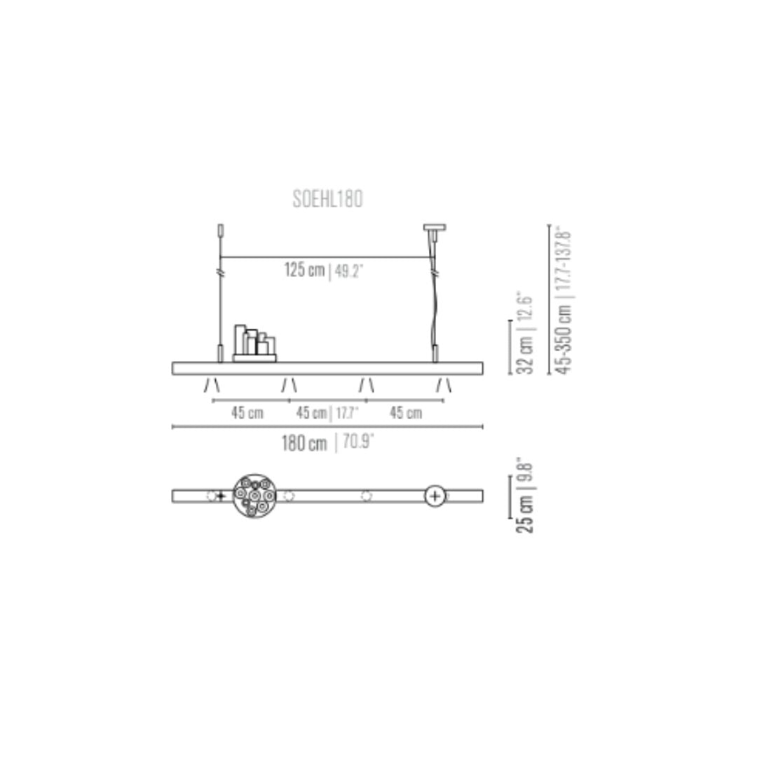 Brand van egmond - Soirée 180 Lang Hanglamp