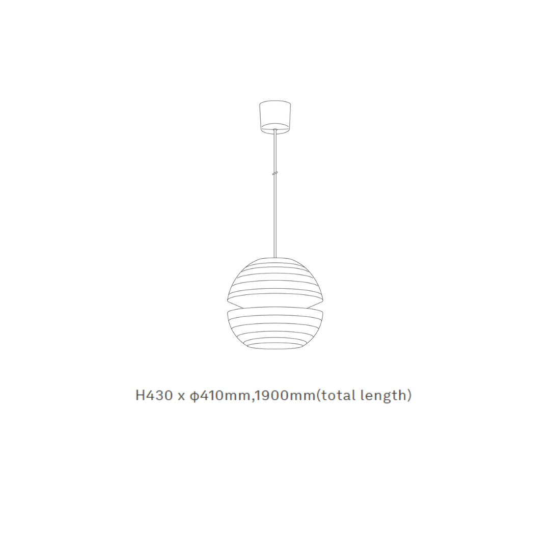 Yamagiwa - Syoku φ410 Hanglamp