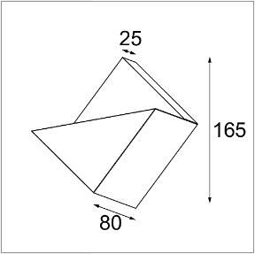 Modular - Impulse Vierkant Wandlamp 1x - KOOT