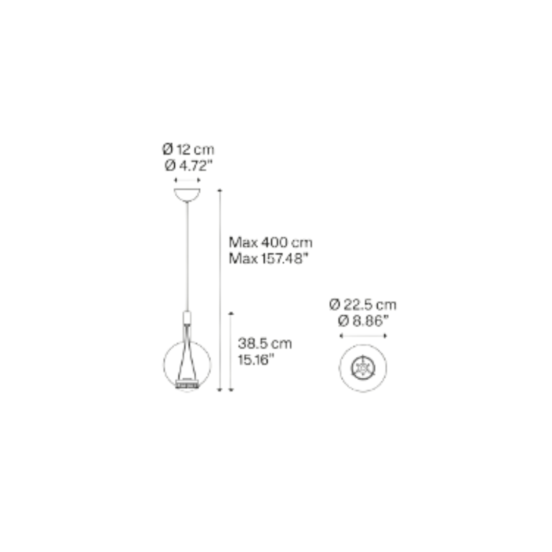 Lodes - Sky Fall Rond Medium Hanglamp