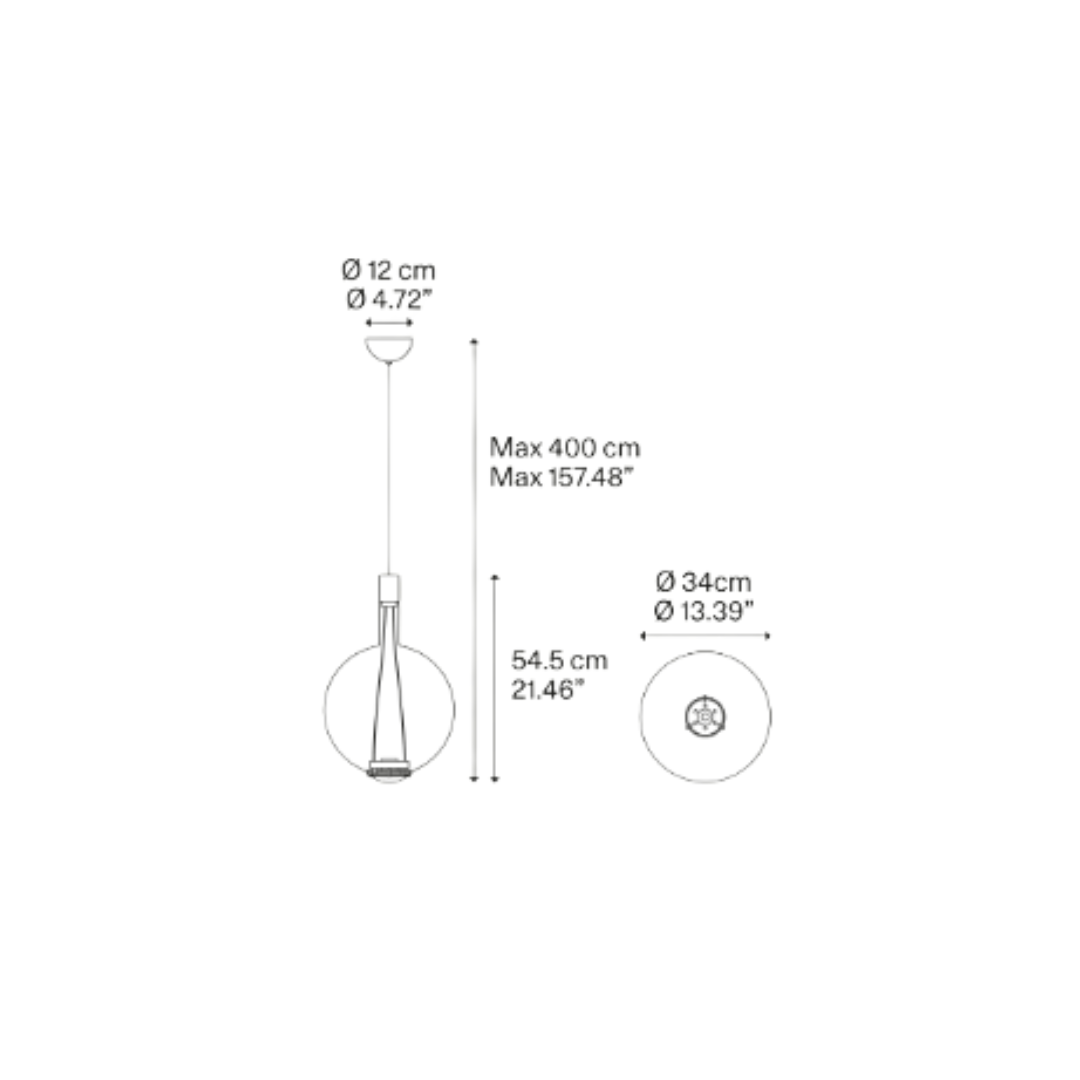 Lodes - Sky Fall Rond Groot Hanglamp