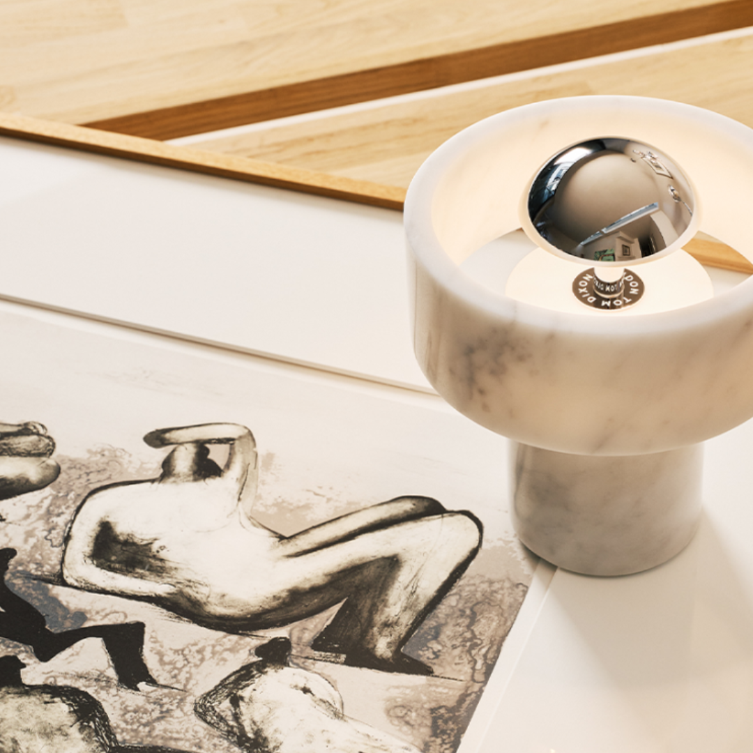 Tom Dixon - Stone Draagbare LED Vloer/Tafellamp