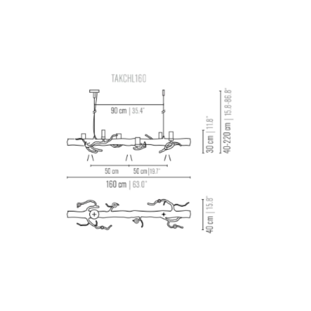 Brand van egmond - Takara Candles 160 Lang Hanglamp