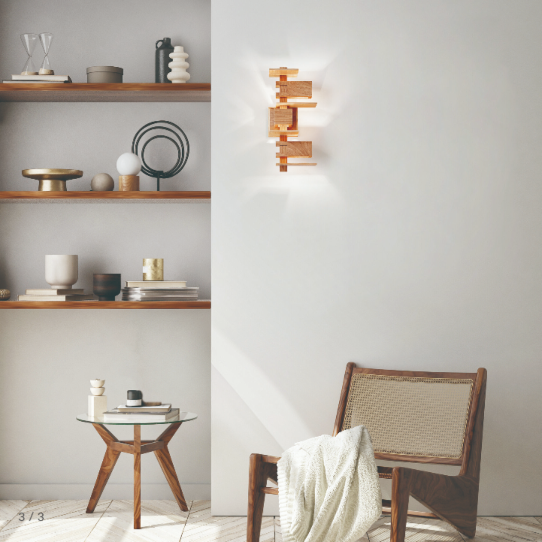 Yamagiwa - Taliesin 3 Sconce Kersen Wandlamp