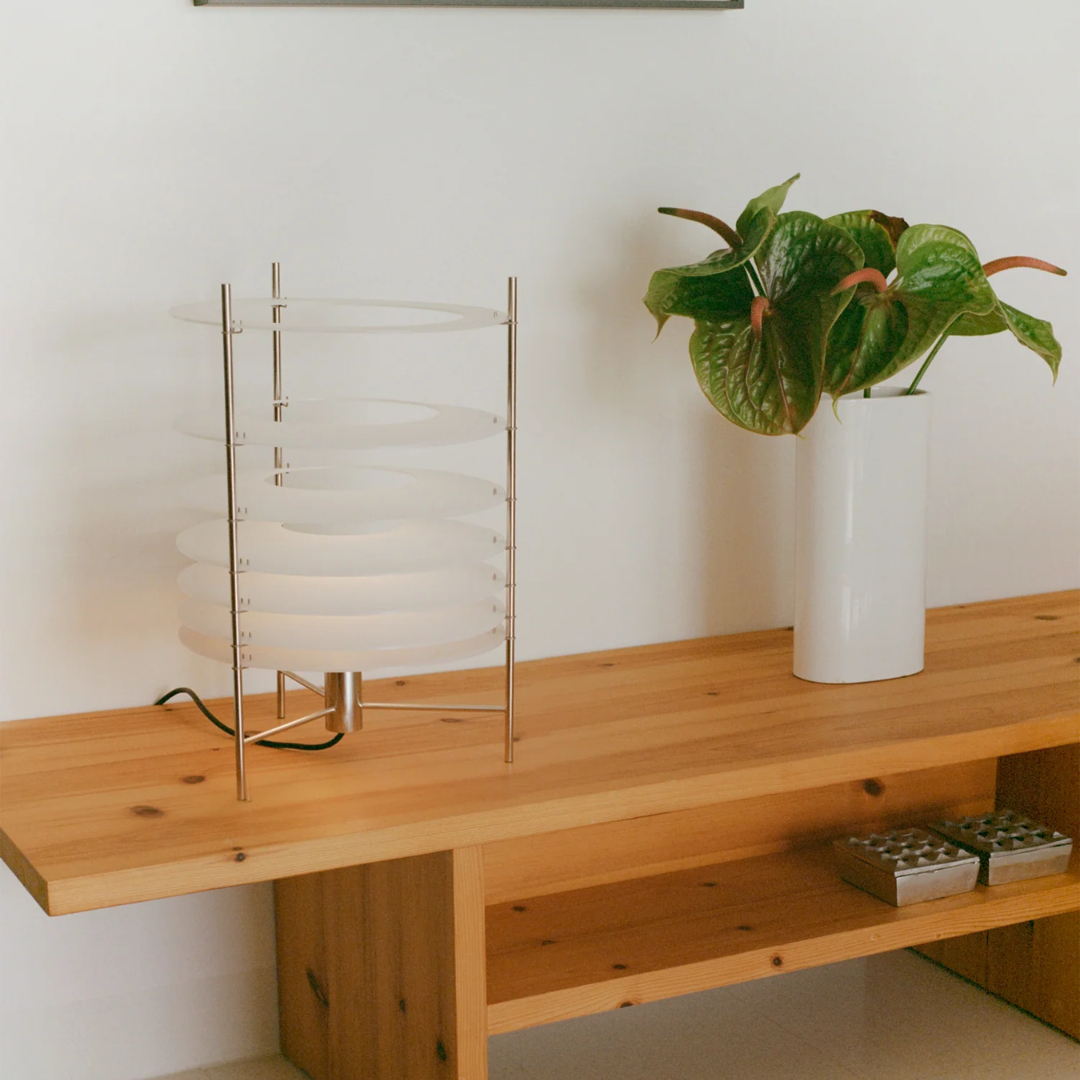 Parachilna - Topuro L Roestvrij staal Tafellamp