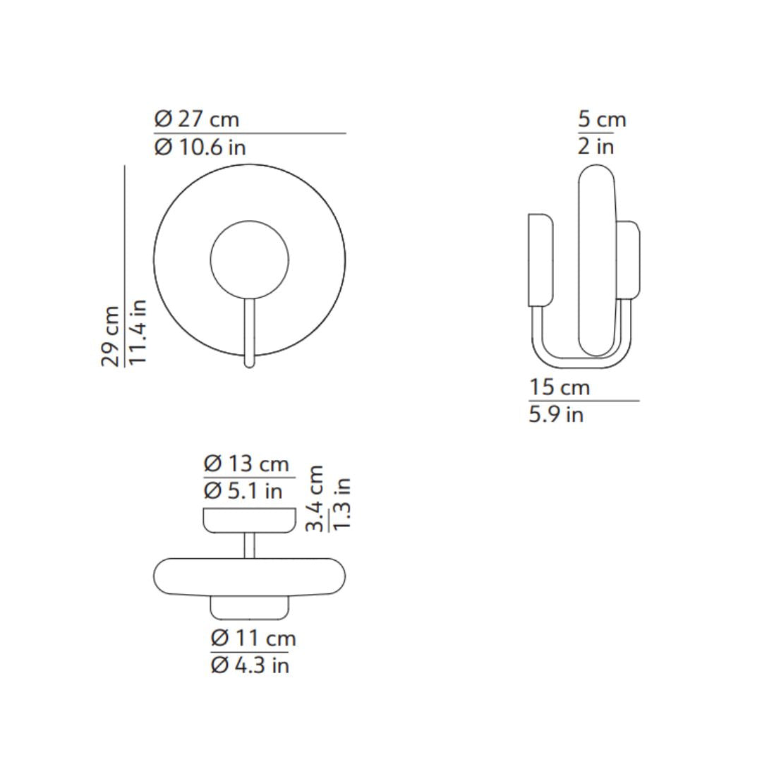 Kdln - Tratto Wandlamp