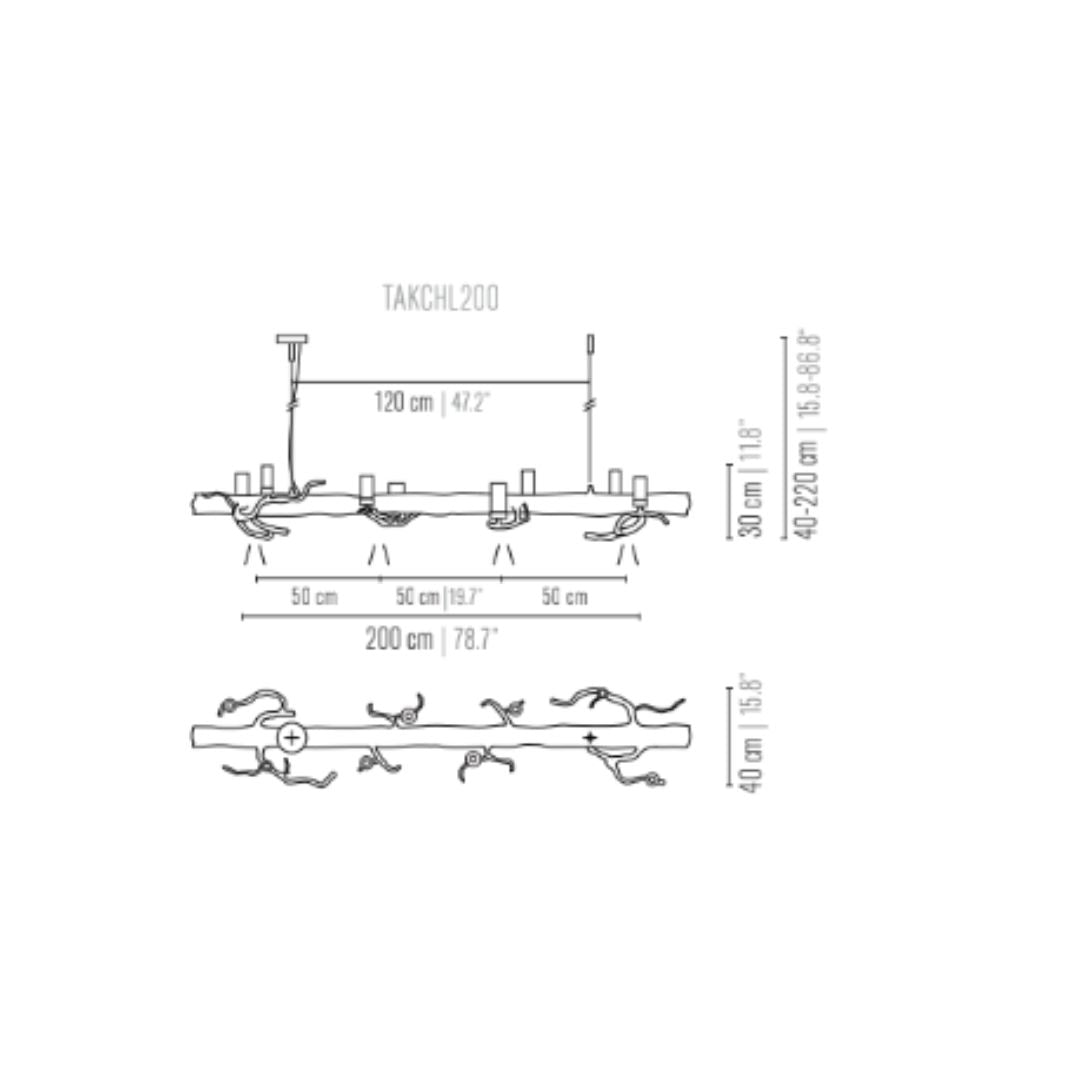 Brand van egmond - Takara Candles 200 Lang Hanglamp