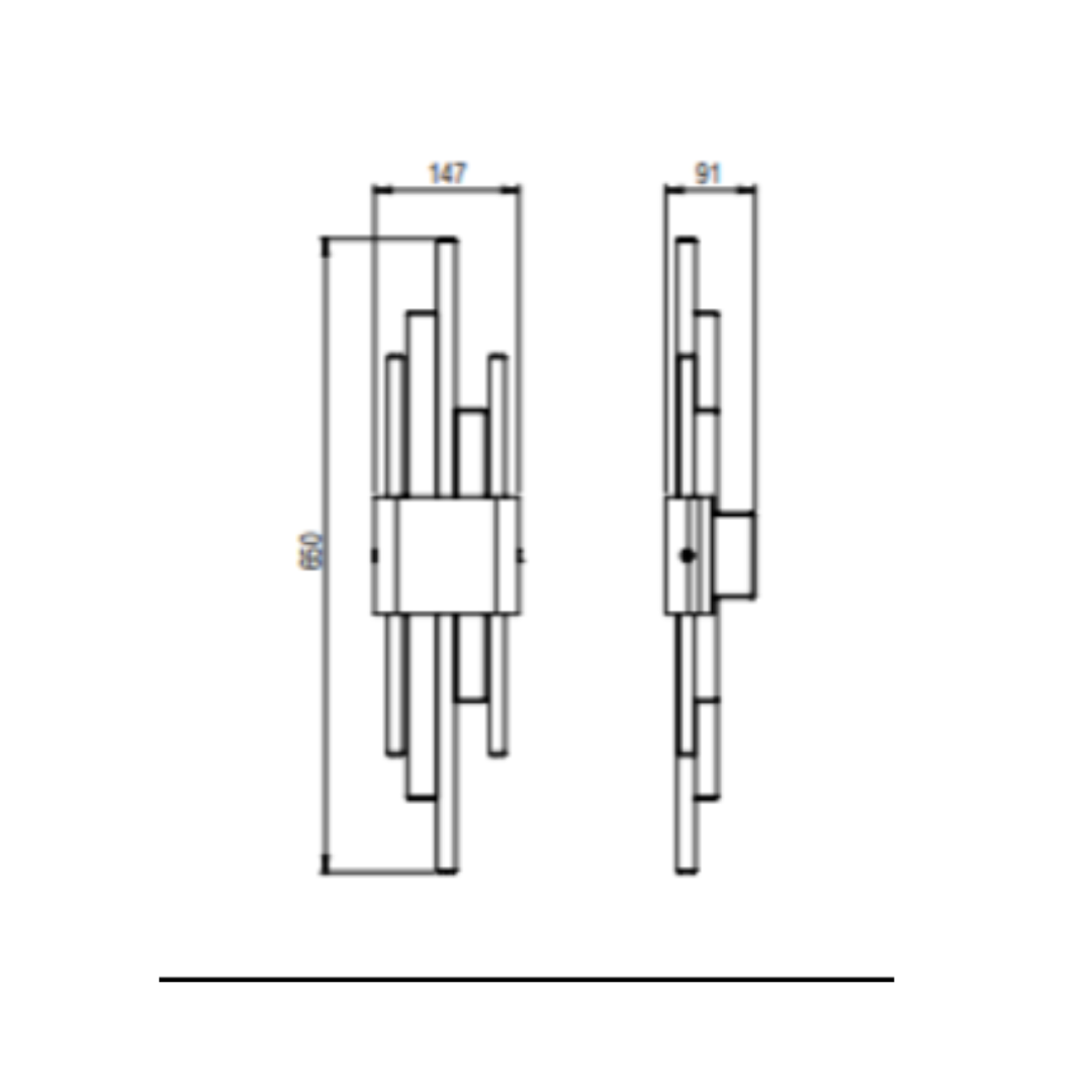 Bert Frank - Tanto Wandlamp Double