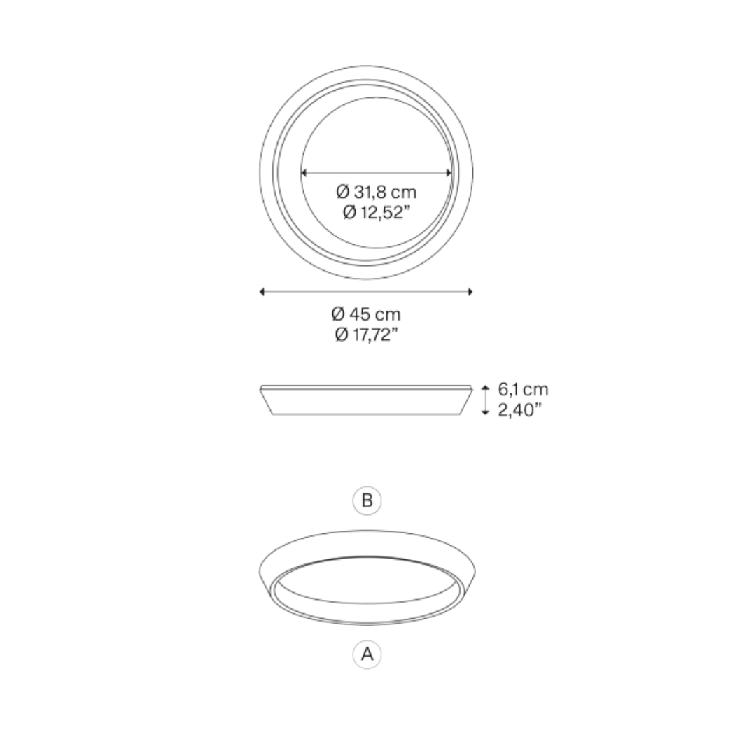 Lodes - Tidal 45 2700k Plafondlamp