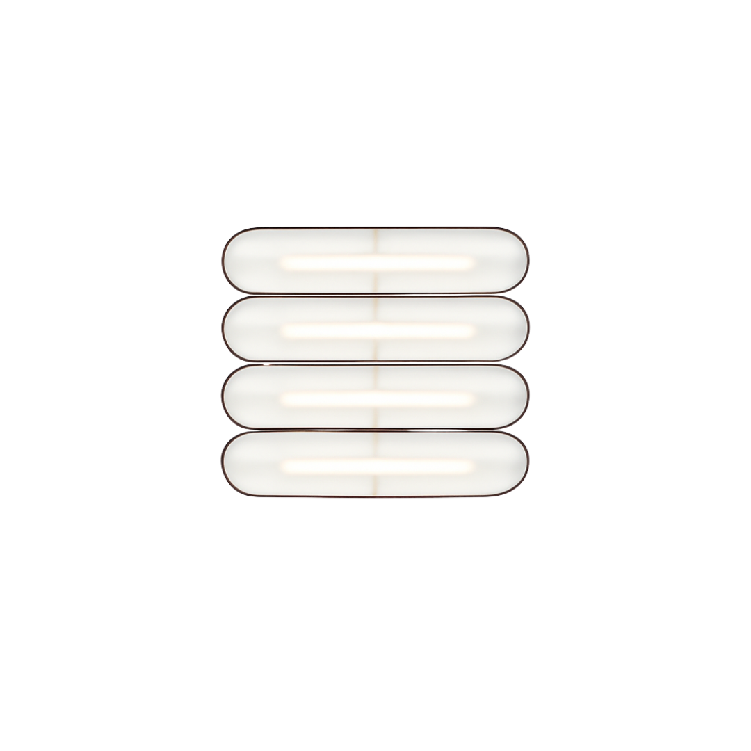 A-N-D - Vale Acrylic 4 units Horizontaal Wandlamp/Plafondlamp