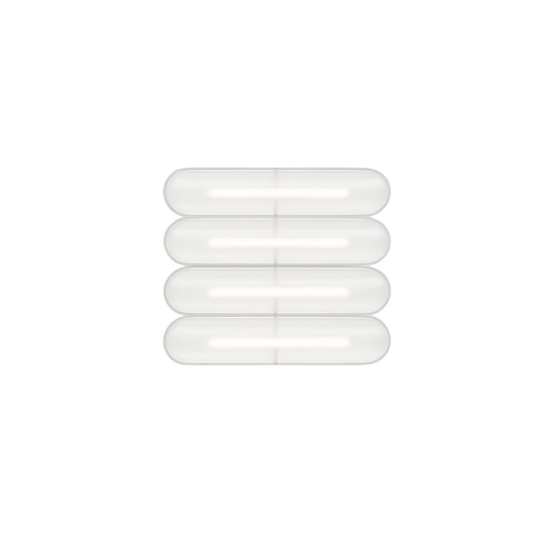 A-N-D - Vale Acrylic 4 units Horizontaal Wandlamp/Plafondlamp