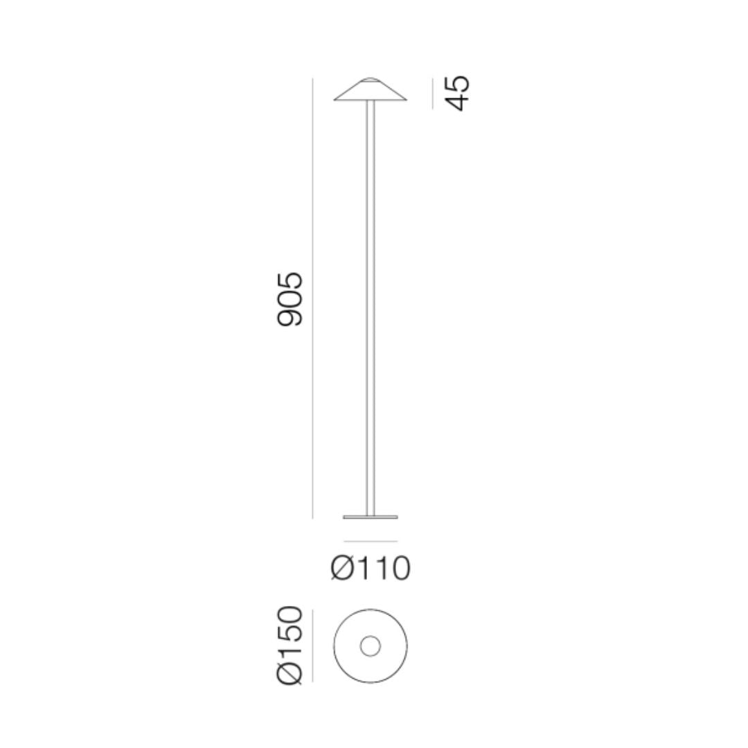Artemide - Vea 90 meerpaal licht Vloerlamp