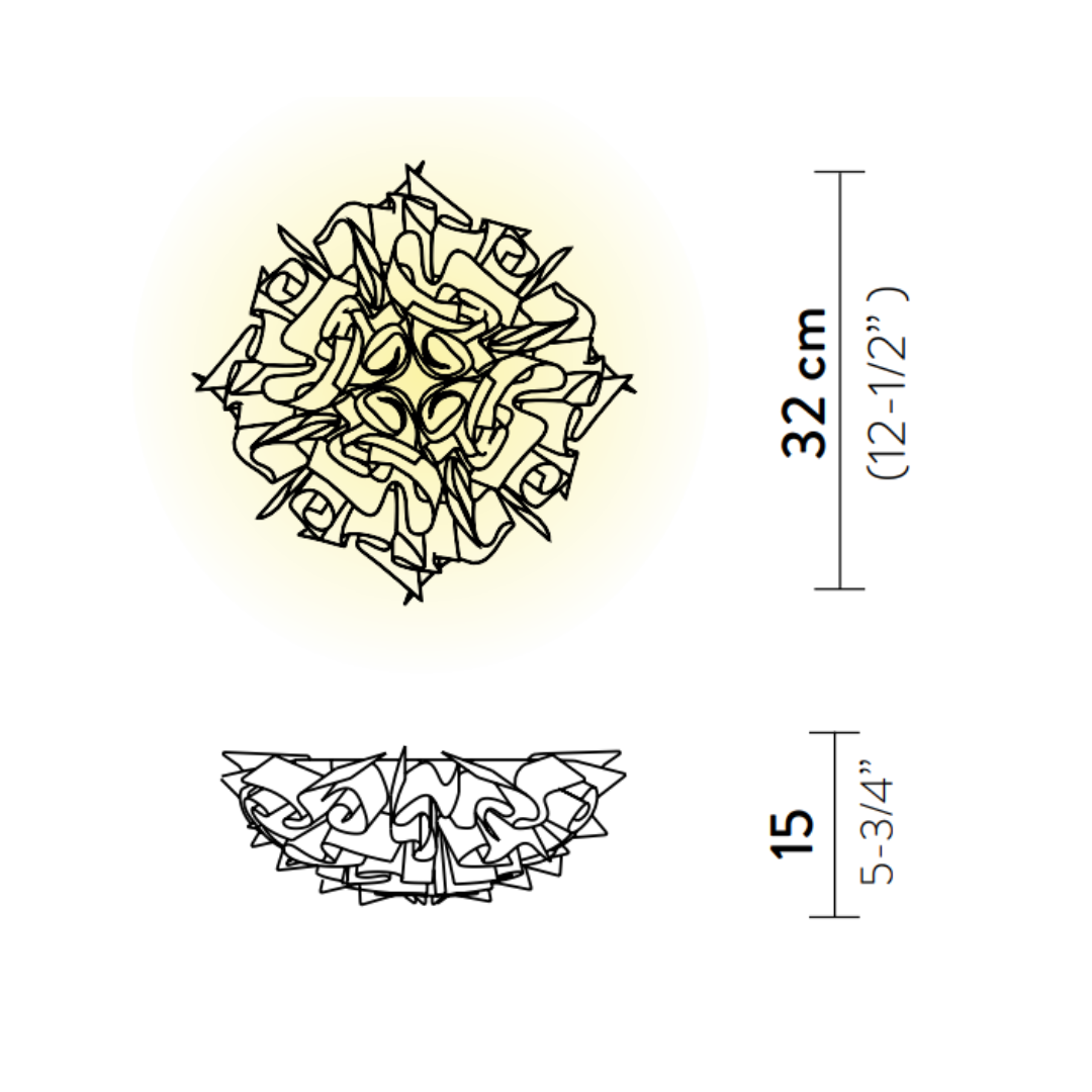 Slamp - Veli Mini Plafond/Wandlamp
