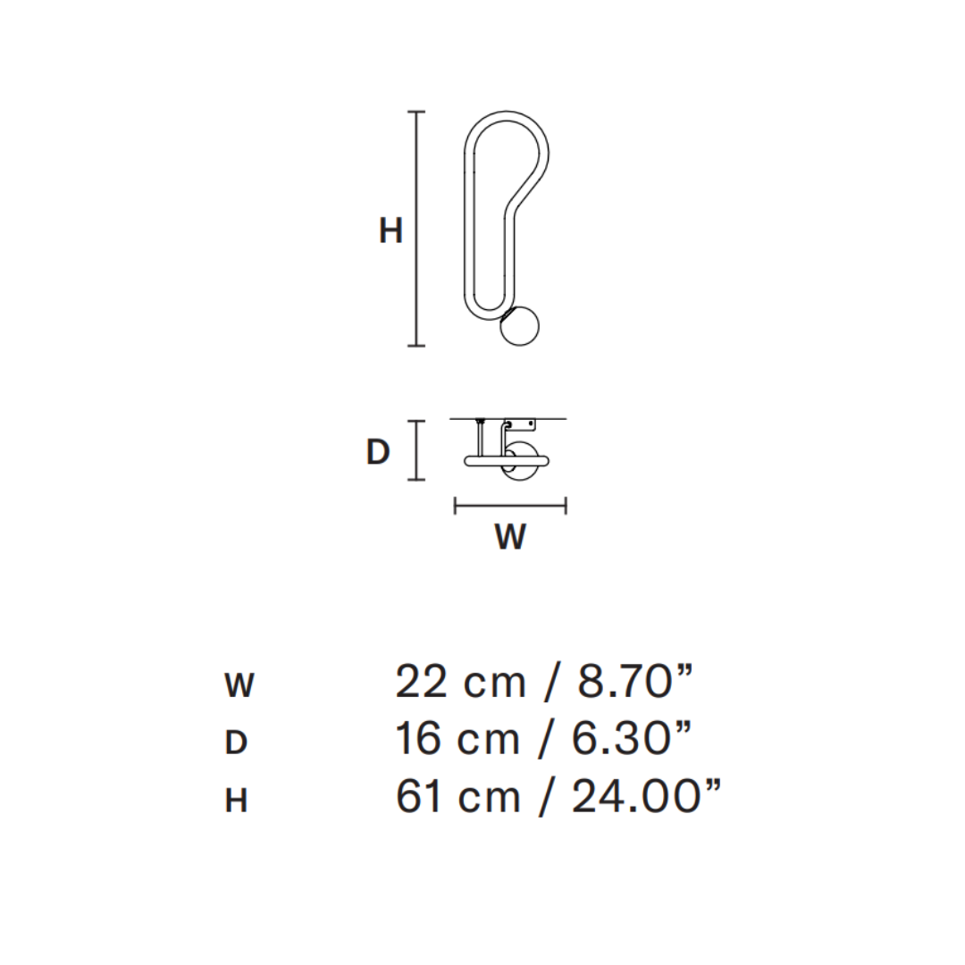 Masiero - Visio Wandlamp
