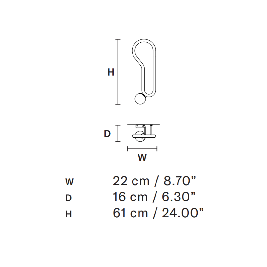 Masiero - Visio Wandlamp