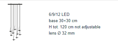 Catellani & Smith -Jackie O Chandelier 6 / 9 / 12 hanglamp - KOOT