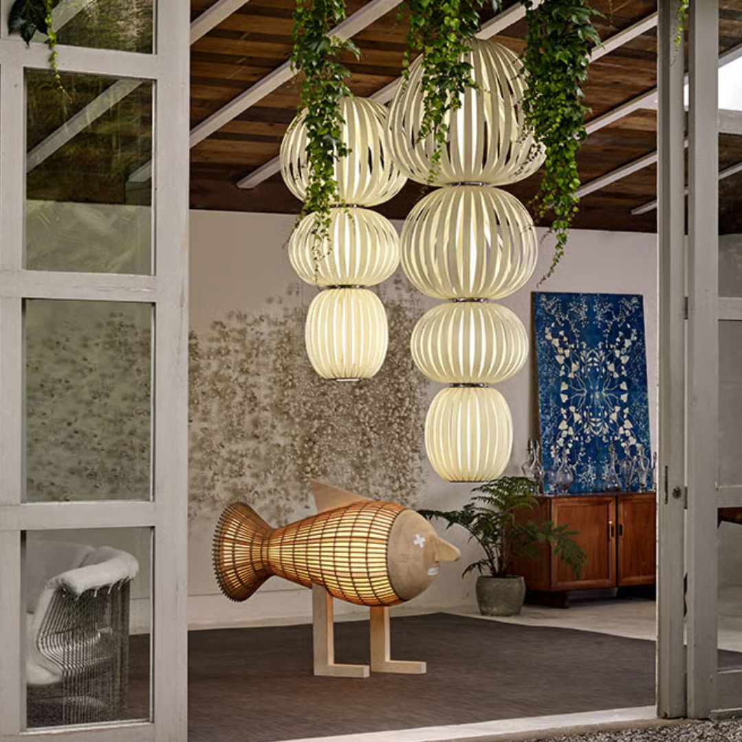 LZF - Walking Fish Vloerlamp beuken