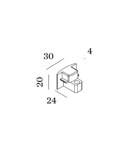Wever & Ducre - 1-Phase Track End Cap - KOOT