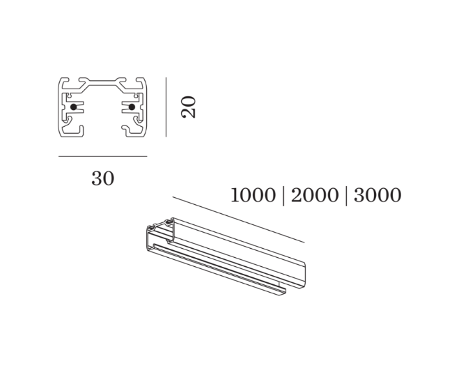 Wever & Ducre - 1-Phase Track Profile Surf / Susp B 2M - KOOT