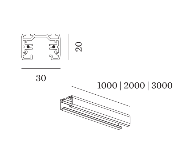 Wever & Ducre - 1-Phase Track Profile Surf / Susp W 1M - KOOT