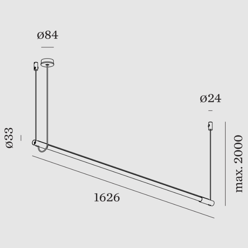 Wever & Ducre - Darf 1.2 Hanglamp Zwart - KOOT
