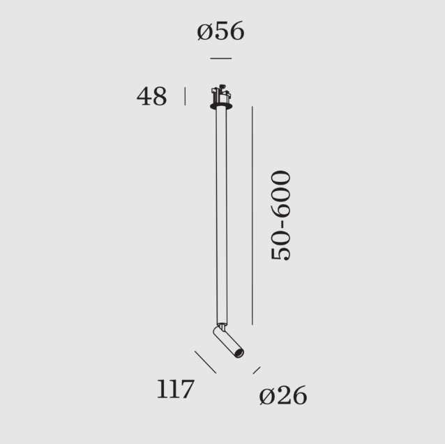 Wever & Ducre - Match Stick Trimless 1.0 Plafondlamp - KOOT