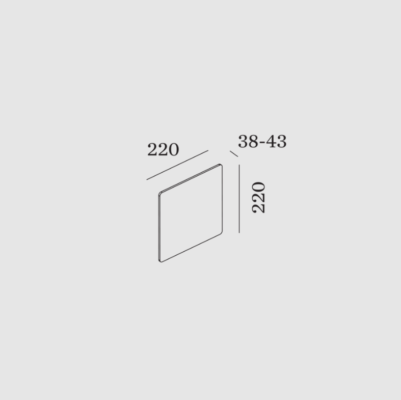 Wever & Ducre - Miles 2.0 Carre Wandlamp - KOOT