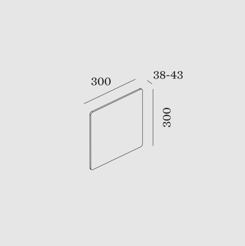 Wever & Ducre - Miles 3.0 Carre Wandlamp - KOOT